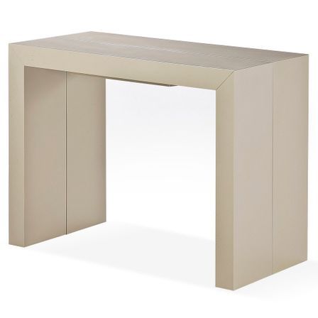 Console extensible Bois massif Taupe 50 à 200 cm - 10 personnes
