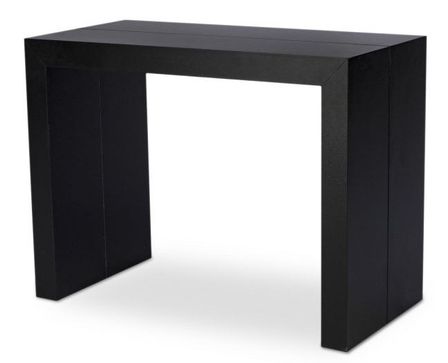 Console extensible bois noir carbone Saunier 50/300 cm
