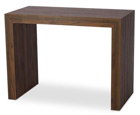 Console extensible bois noyer foncé Saunier 50/300 cm