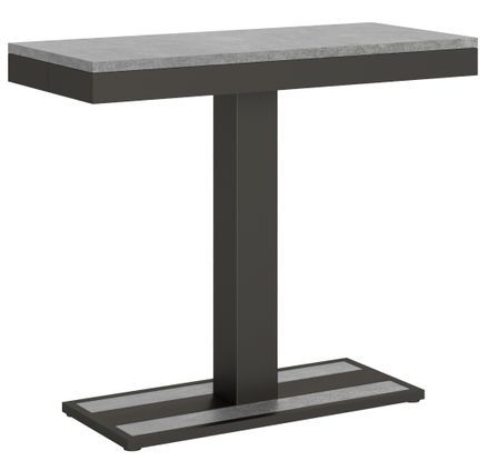 Console extensible design en bois avec un pied central Kapital evolution
