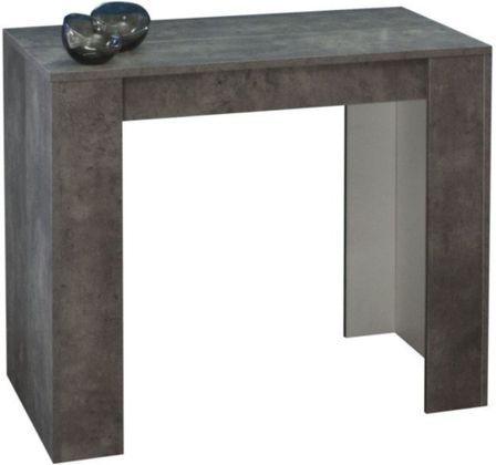 Console extensible effet béton 50 à 200 cm - 10 personnes Alie