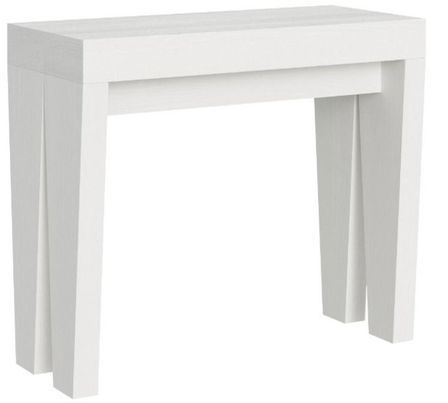 Console extensible en bois pieds forme V Kristo
