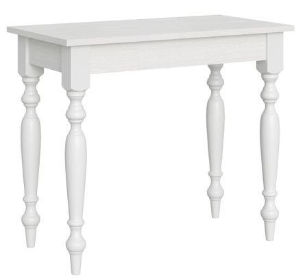 Console extensible frêne blanc 8 personnes 48 à 204 cm Roma