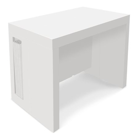 Console extensible laqué blanc Cazy 50/300 cm