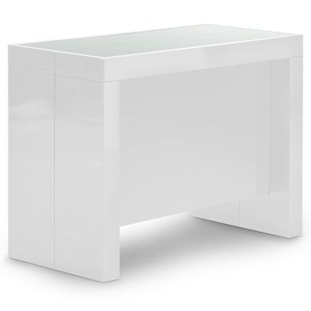 Console extensible laqué blanc Jade 50/250 cm