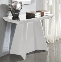 Console extensible Laquée Blanche Design