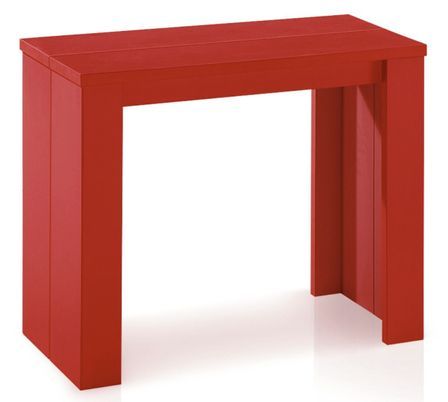 Console extensible mélaminé Kunz 90x40/190 cm