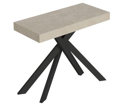Console extensible SAKI - Bois & acier anthracite