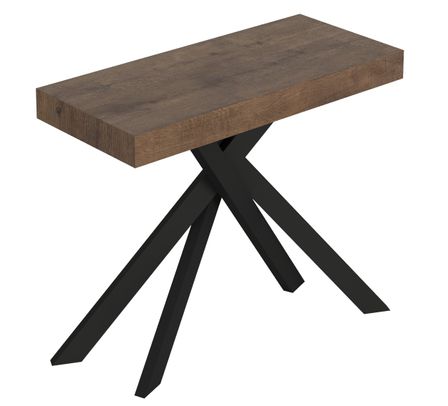 Console extensible SAKI - Bois & acier anthracite