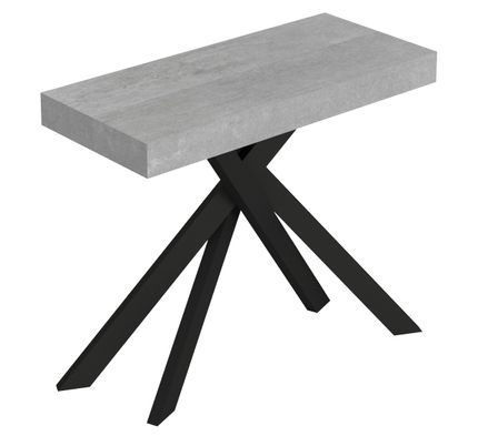 Console extensible SAKI - Bois & acier anthracite