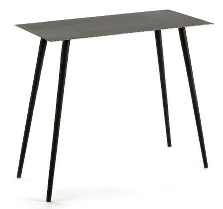 Console métal noir et doré 83 cm