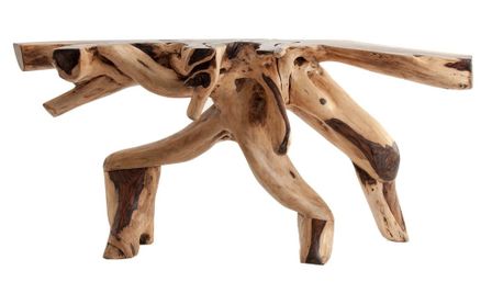 Console racine de bois massif Arbuste