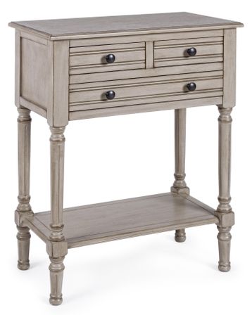 Console rectangle 3 tiroirs bois de pin marron Margo L 60 cm