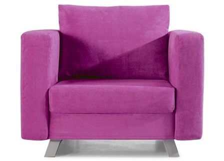 Convertible 1 place Microfibre Rose Mono