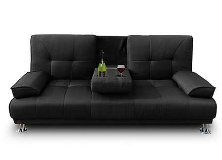 Convertible Tissu Noir Bar