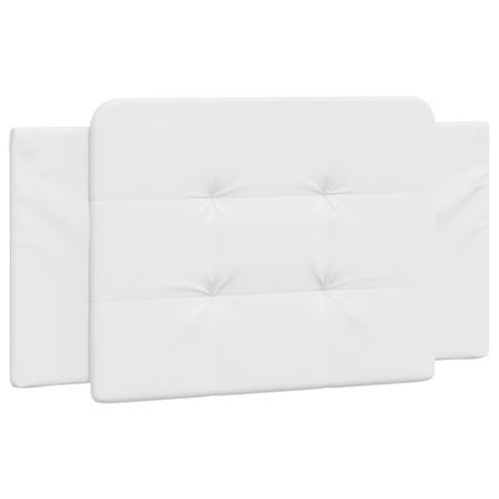 Coussin de tête de lit blanc 100 cm similicuir