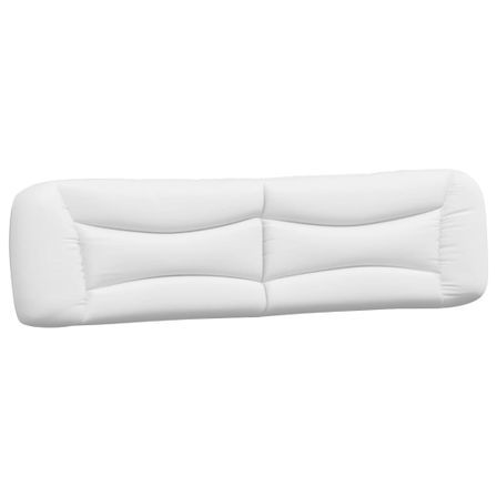 Coussin de tête de lit blanc 200 cm similicuir