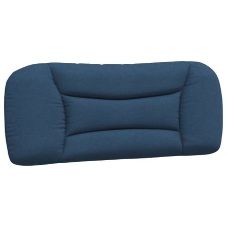Coussin de tête de lit bleu 100 cm tissu