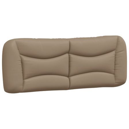 Coussin de tête de lit cappuccino 140 cm similicuir