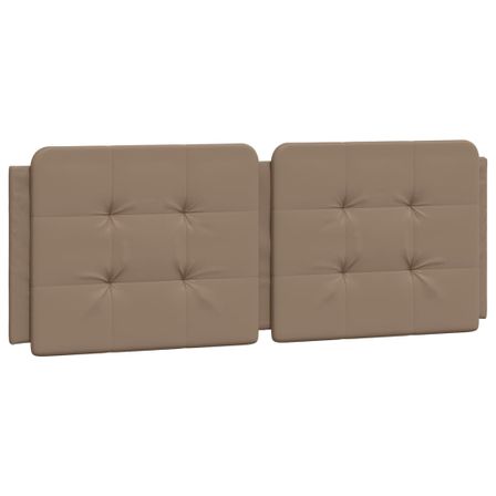 Coussin de tête de lit cappuccino 140 cm similicuir