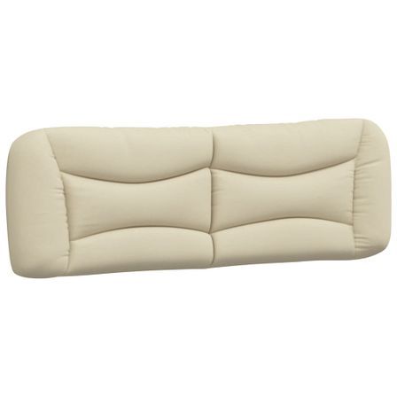 Coussin de tête de lit crème 160 cm tissu