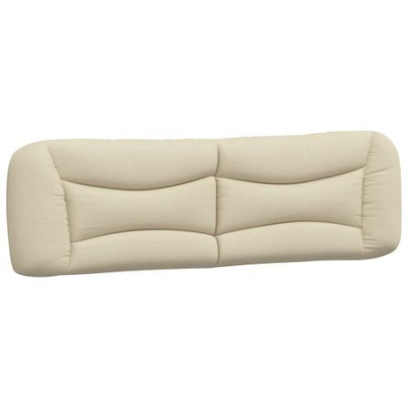Coussin de tête de lit crème 180 cm tissu