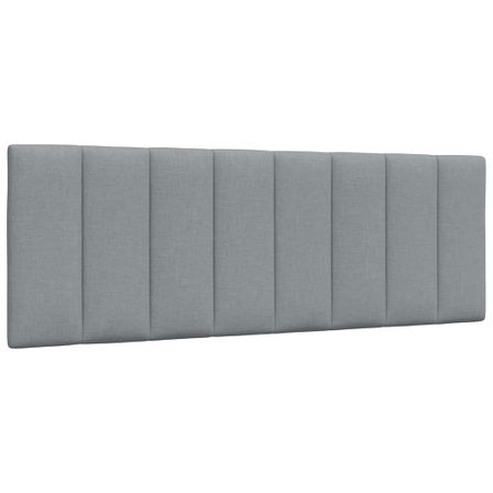 Coussin de tête de lit gris clair 120 cm tissu