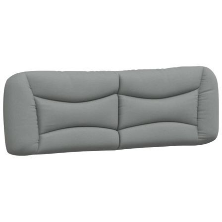 Coussin de tête de lit gris clair 160 cm tissu