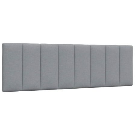 Coussin de tête de lit gris clair 160 cm tissu
