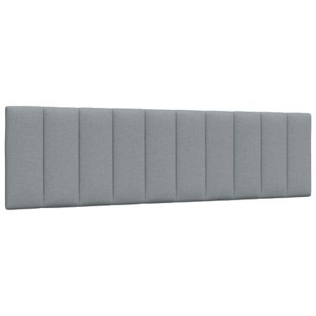 Coussin de tête de lit gris clair 180 cm tissu