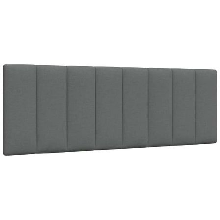 Coussin de tête de lit gris foncé 120 cm tissu
