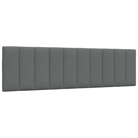 Coussin de tête de lit gris foncé 180 cm tissu