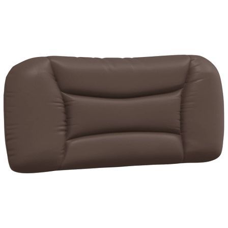 Coussin de tête de lit marron 80 cm similicuir