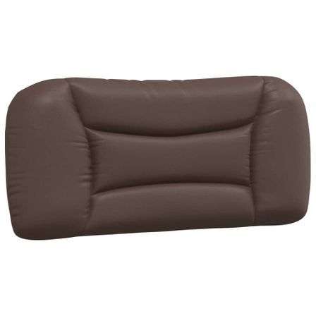 Coussin de tête de lit marron 90 cm similicuir