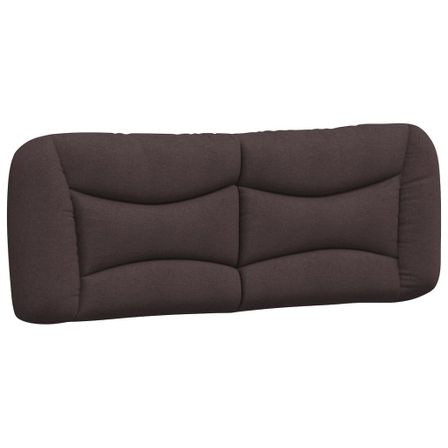 Coussin de tête de lit marron foncé 140 cm tissu
