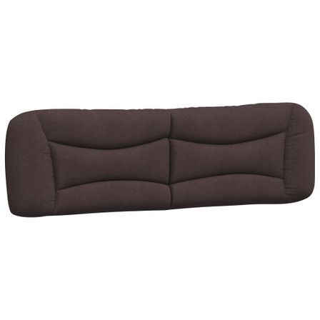 Coussin de tête de lit marron foncé 180 cm tissu