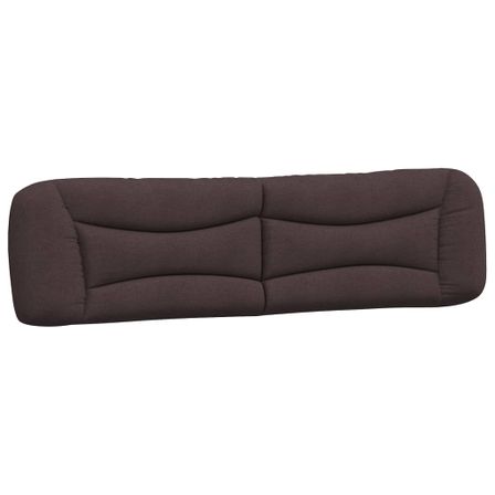 Coussin de tête de lit marron foncé 200 cm tissu