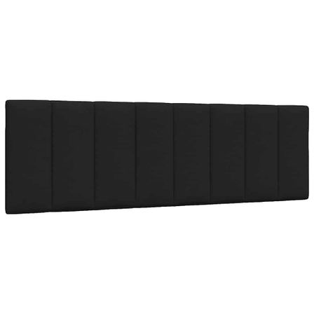 Coussin de tête de lit noir 160 cm tissu