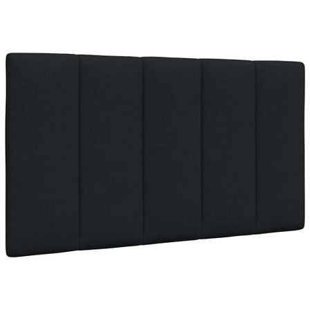 Coussin de tête de lit noir 90 cm tissu