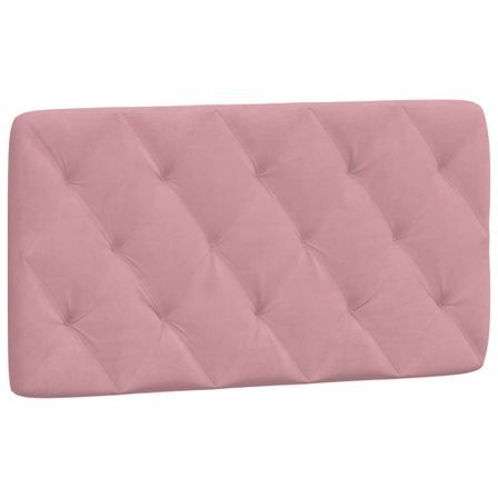 Coussin de tête de lit rose 100 cm velours