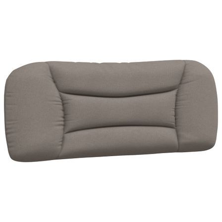 Coussin de tête de lit taupe 100 cm tissu