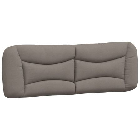 Coussin de tête de lit taupe 160 cm tissu