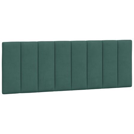 Coussin de tête de lit vert foncé 120 cm velours