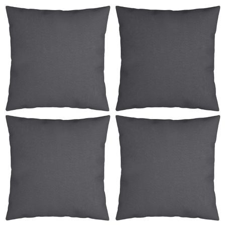 Coussins décoratifs 4 pcs Anthracite 50x50 cm Tissu