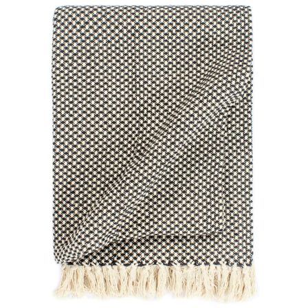 Couverture en coton 125 x 150 cm Anthracite
