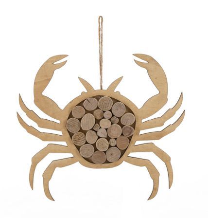 Crabe nature à suspendre cm 35x2x31