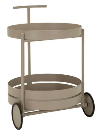 Desserte de bar saturn gris coquille cm 40x49,5x61