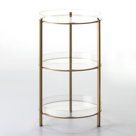 Desserte moderne 3 plateaux acryliques Quieras