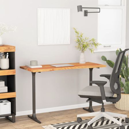 Dessus de bureau 120x50x2,5 cm rectangulaire bois massif acacia