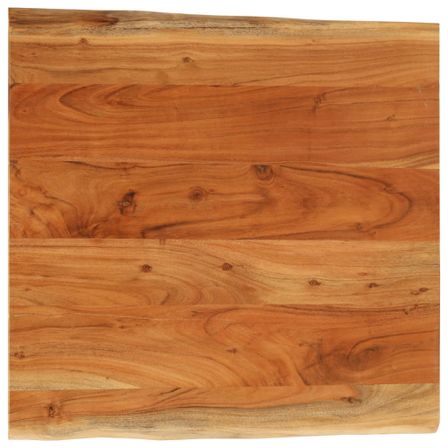 Dessus de bureau 80x80x2,5 cm carré bois massif d'acacia